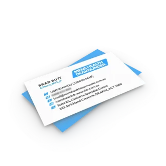 MHDU Business Card | Front Design | Brad @ Albany | Mens Health Downunder