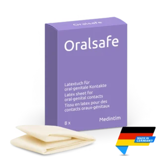Medintim Oralsafe Latex Dam | 8pk | Made in Germany | Mens Health Downunder